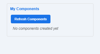 The My Components list, now empty